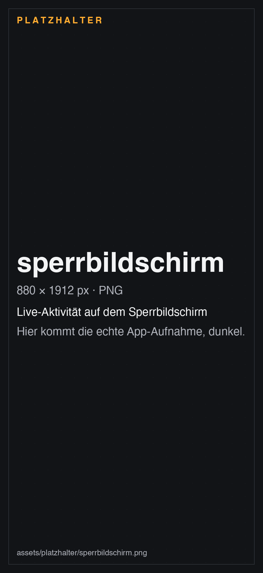 Senkou Live-Aktivität auf dem iPhone-Sperrbildschirm im Dunkelmodus.