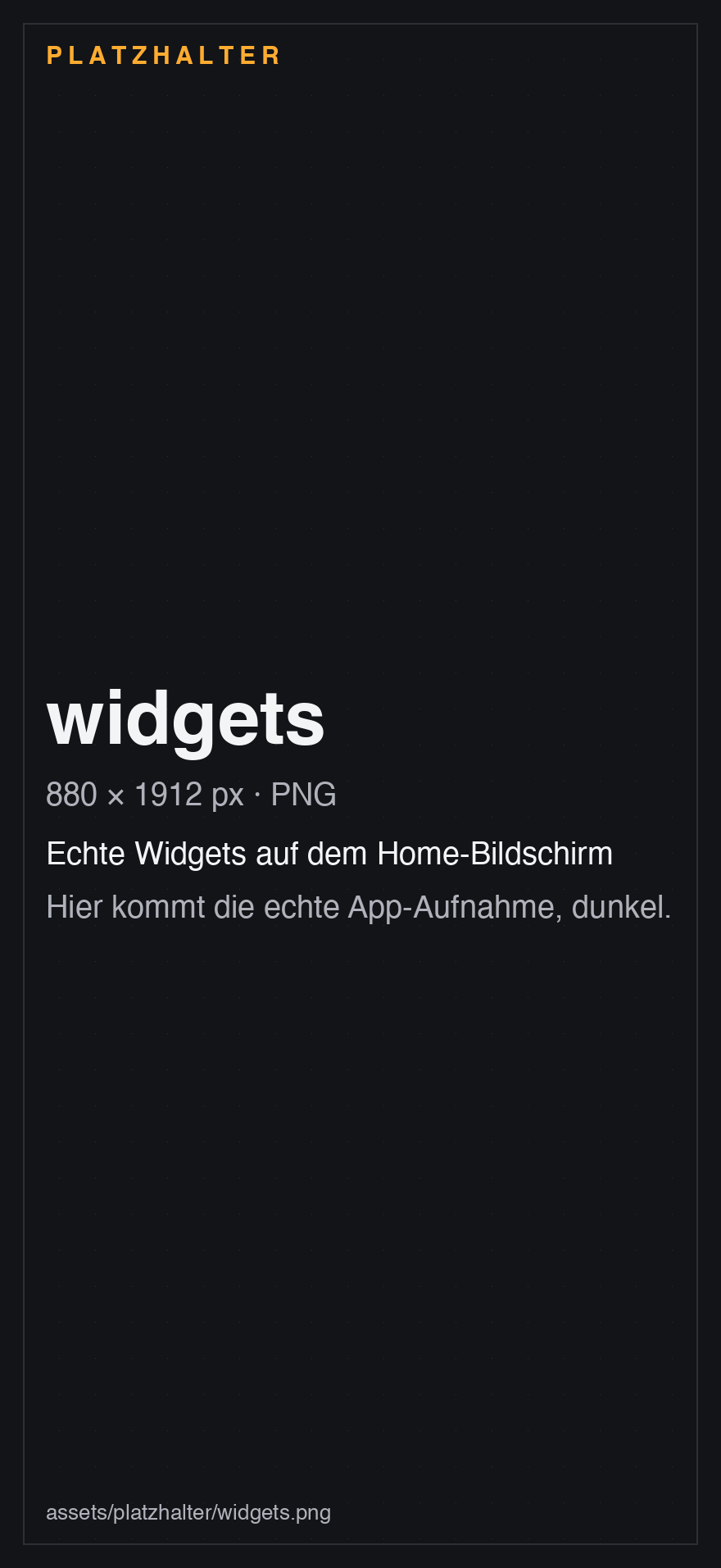Echte Senkou-Widgets auf dem dunklen iPhone-Home-Bildschirm.